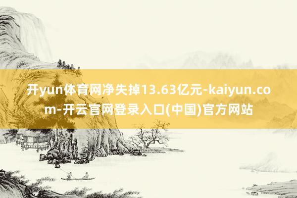 开yun体育网净失掉13.63亿元-kaiyun.com-开云官网登录入口(中国)官方网站
