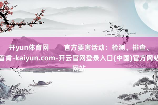 开yun体育网        官方要害活动：检测、排查、首肯-kaiyun.com-开云官网登录入口(中国)官方网站
